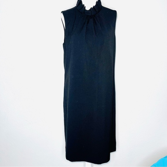 CALVIN KLEIN Black Dress sleeveless high neckline and button back - Picture 12 of 16
